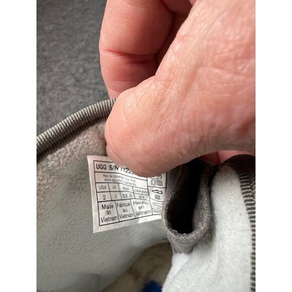 UGG Toty Snow Weather Boots Charcoal / Dive Blue Color Kids Size US 2 - Picture 8 of 10